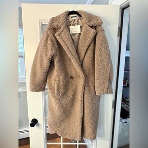 Apparis Cozy Tan Teddy Overcoat Jacket